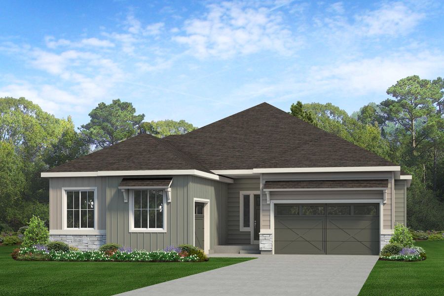 Representative exterior photo of a completed home built from the Jefferson by Risewell Homes in Cherry Meadows, Brighton, CO (Image 7).