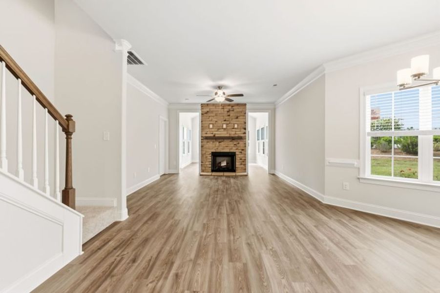 Spacious, unfurnished interior of a new home in Weybridge, Burlington (Image 32). Spacious, unfurnished interior of a new home in Weybridge, Burlington (Image 32).