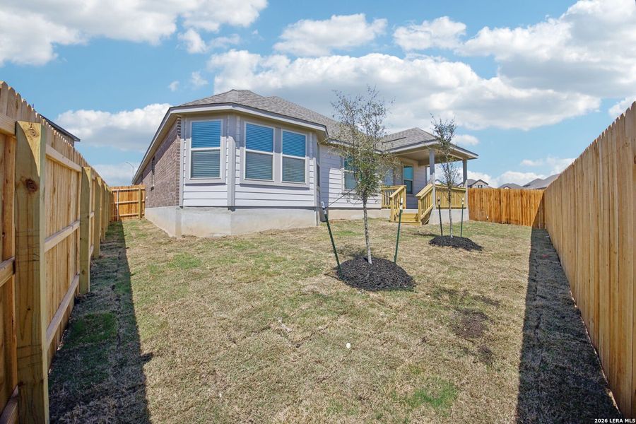 Exterior details and patio area of a home in Arcadia Ridge - Classic Series, San Antonio (Image 4).