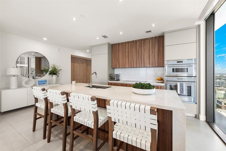 Furnished interior view inside a new home in , Miami (Image 10).