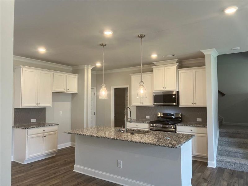 Furnished interior view inside a new home in Crofton Place Enclave, Snellville (Image 8). Furnished interior view inside a new home in Crofton Place Enclave, Snellville (Image 8).