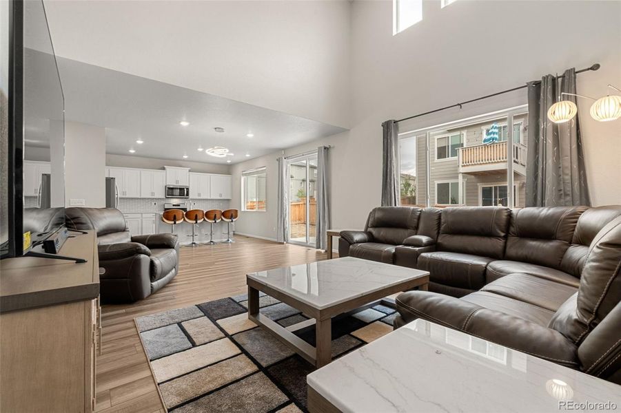 Furnished interior view inside a new home in Buffalo Highlands: The Canyon Collection, Commerce City (Image 8).