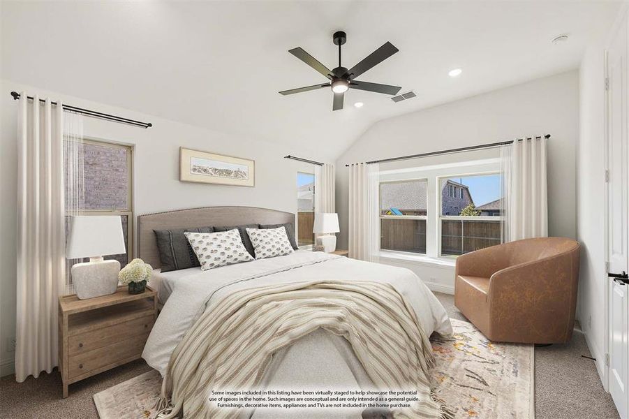 Furnished interior view inside a new home in Bear Creek Classic 50, Lavon (Image 10).