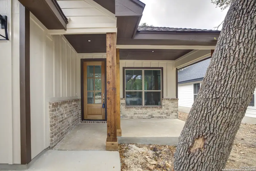 Exterior details and patio area of a home in , Wimberley (Image 3).