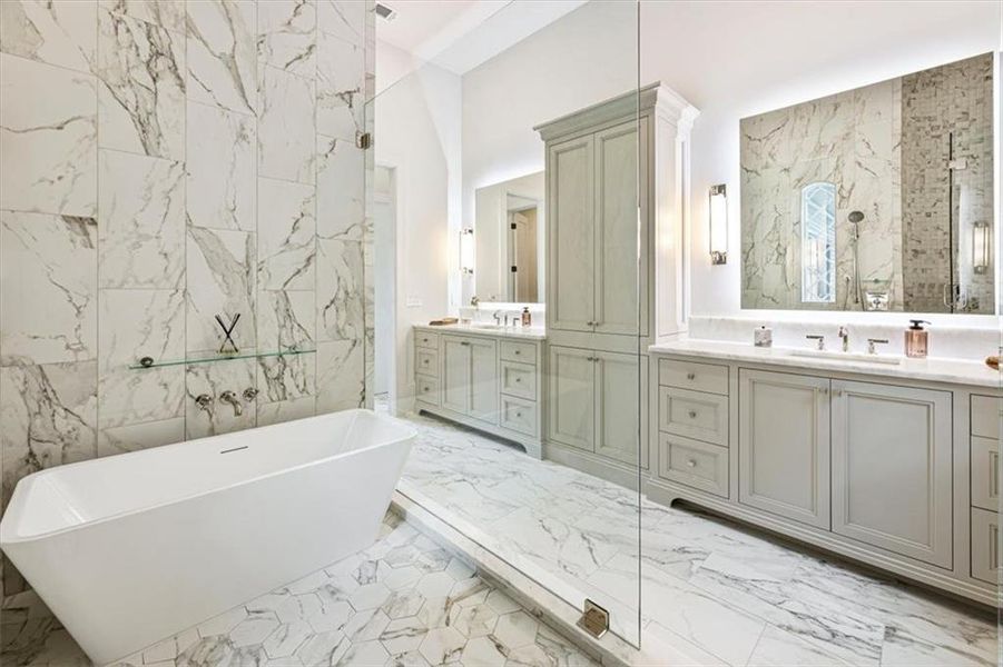Furnished interior view inside a new home in , Alpharetta (Image 37).