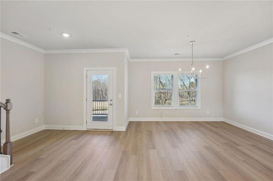 Spacious, unfurnished interior of a new home in Hemingway - Highland Series, Cumming (Image 39).