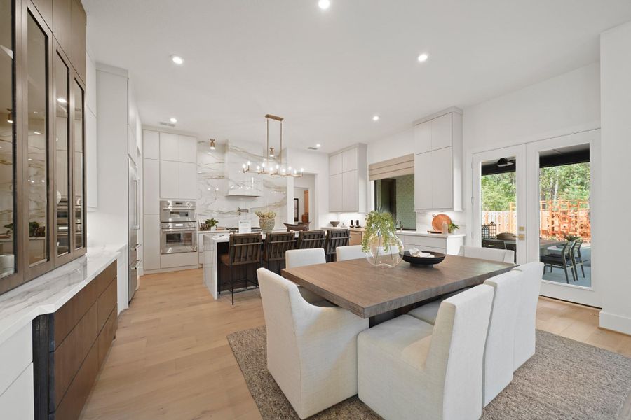 The breakfast area off the gourmet kitchen. Representational image.