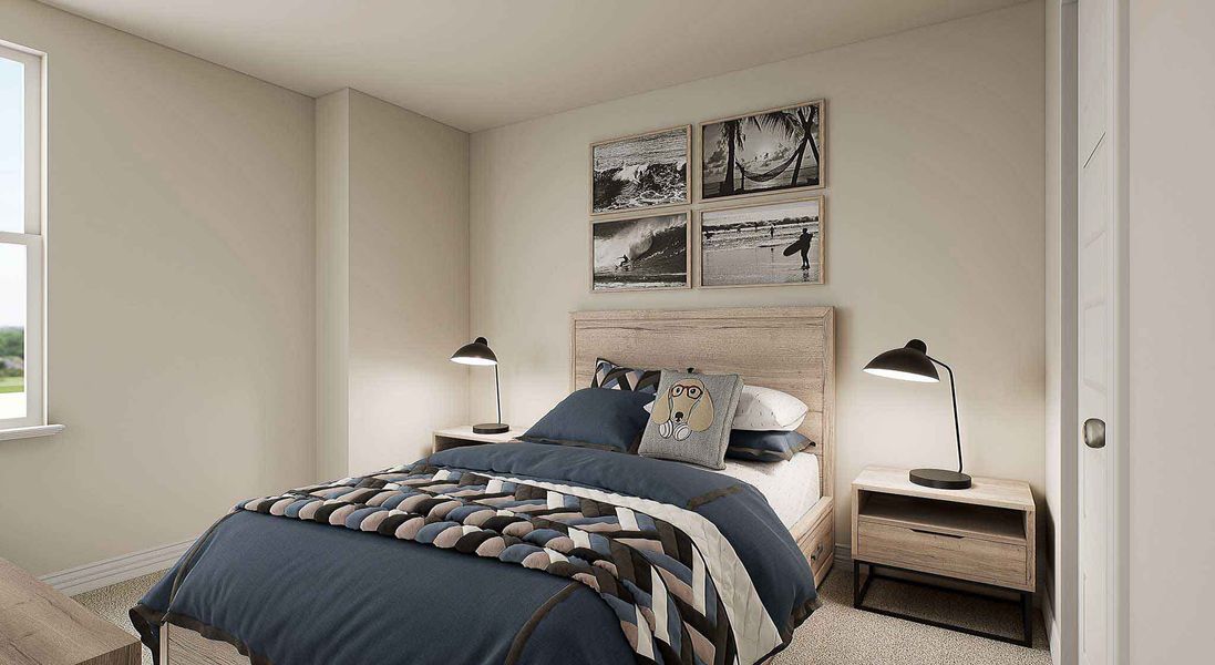 Furnished interior view inside a new home in Mason Woods, Cypress (Image 11).