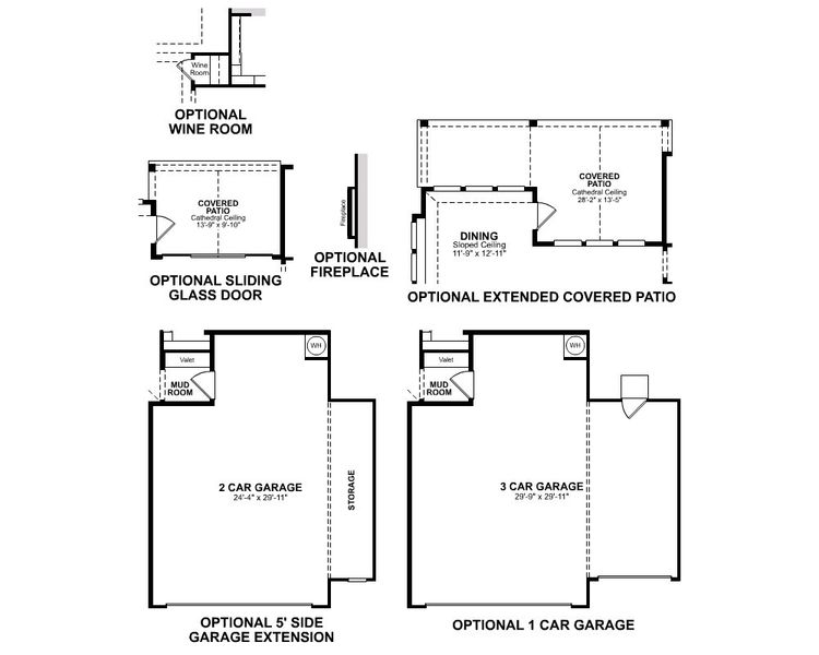 2D floor plan layout for the Lynnewood by Beazer Homes in COLTON: Prestige Collection, Todd Mission, TX (Image 5). 2D floor plan layout for the Lynnewood by Beazer Homes in COLTON: Prestige Collection, Todd Mission, TX (Image 5).