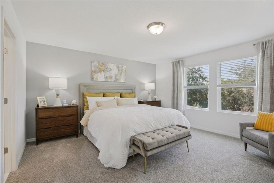 Furnished interior view inside a new home in Fox Pointe at Rivers Edge, Leesburg (Image 38).