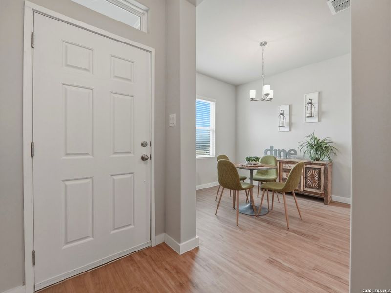 Furnished interior view inside a new home in Hunter's Ranch, San Antonio (Image 10).