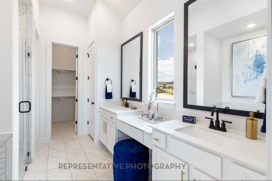 Furnished interior view inside a new home in Trinity Falls, McKinney (Image 26).