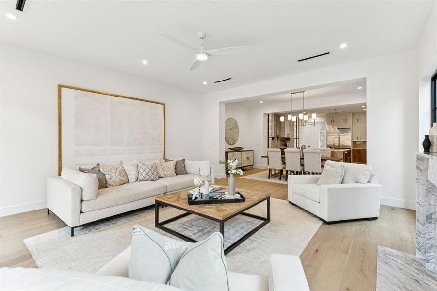 Furnished interior view inside a new home in , Dallas (Image 6).