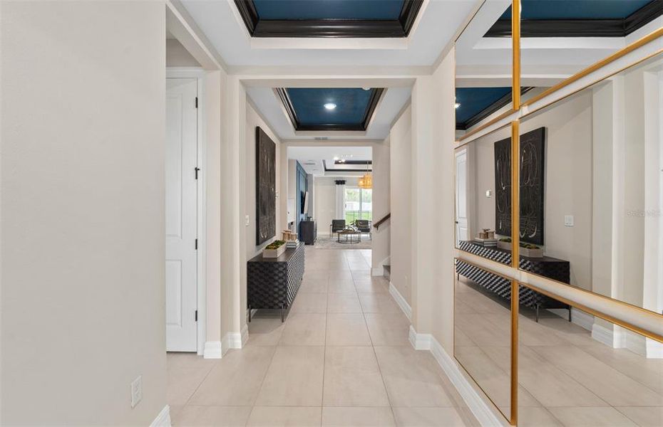 Furnished interior view inside a new home in Parkside Trails, Clermont (Image 7). Furnished interior view inside a new home in Parkside Trails, Clermont (Image 7).