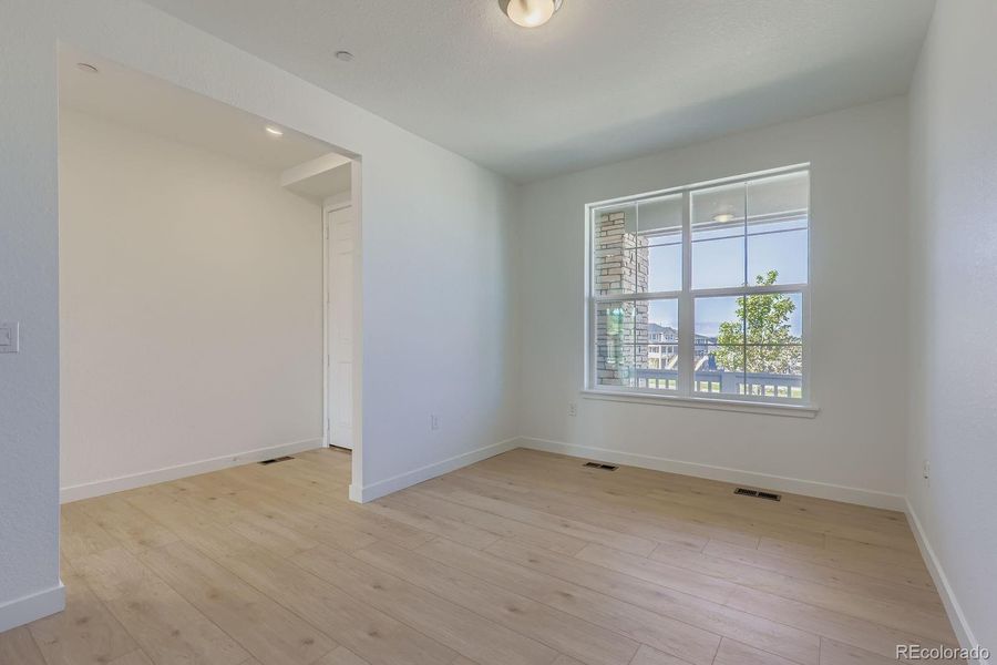 Spacious, unfurnished interior of a new home in Sunset Village: The Monarch Collection, Erie (Image 11). Spacious, unfurnished interior of a new home in Sunset Village: The Monarch Collection, Erie (Image 11).