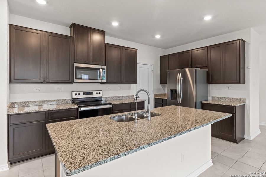 Furnished interior view inside a new home in , New Braunfels (Image 5).
