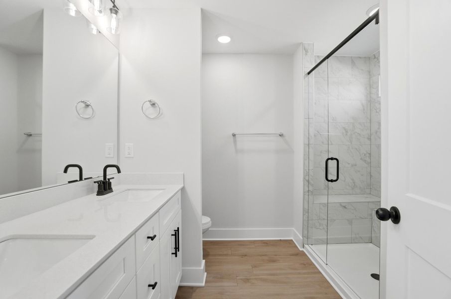 Furnished interior view inside a new home in Blythe Mill Townhomes, Waxhaw (Image 16).