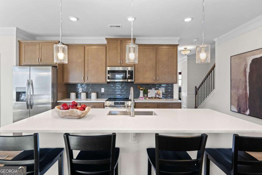 Furnished interior view inside a new home in Stonebridge North, Macon (Image 11).