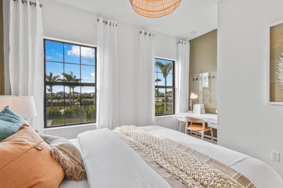 Furnished interior view inside a new home in The Fields, Lake Worth (Image 4). Furnished interior view inside a new home in The Fields, Lake Worth (Image 4).