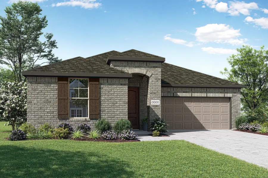 Representative exterior photo of a completed home built from the Ava by Tri Pointe Homes in Union Park, Little Elm, TX (Image 27).