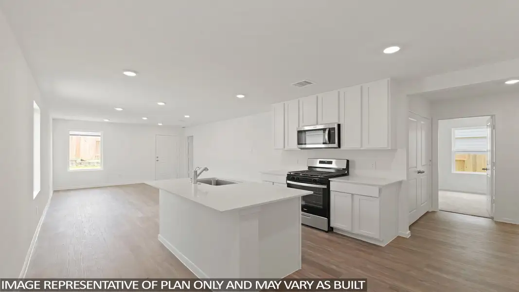 Furnished interior view inside a new home in The Canopies, Splendora (Image 6). Furnished interior view inside a new home in The Canopies, Splendora (Image 6).