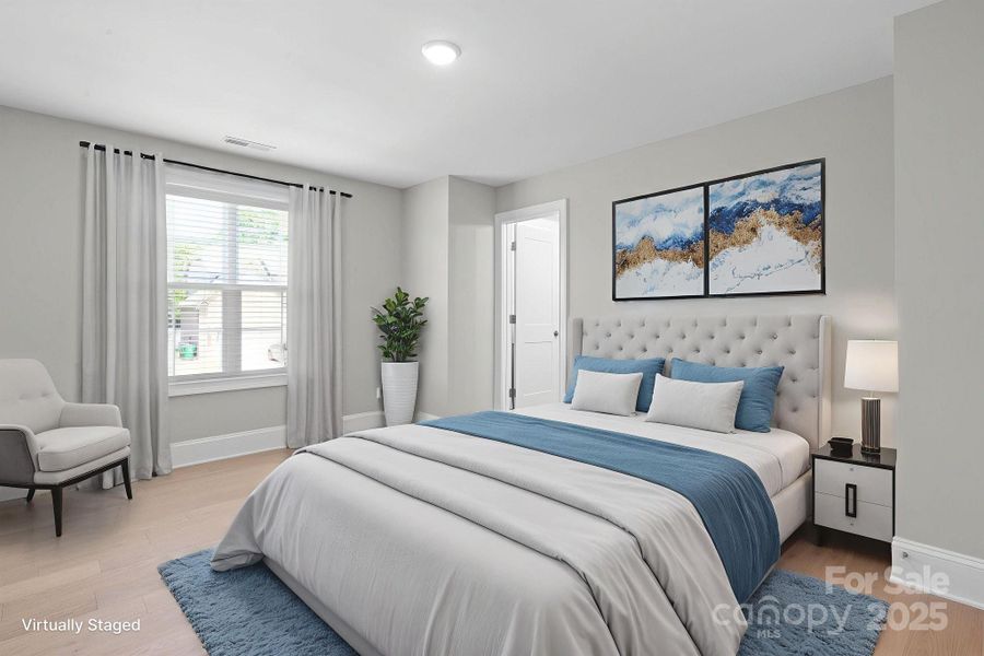 Furnished interior view inside a new home in , Charlotte (Image 24).