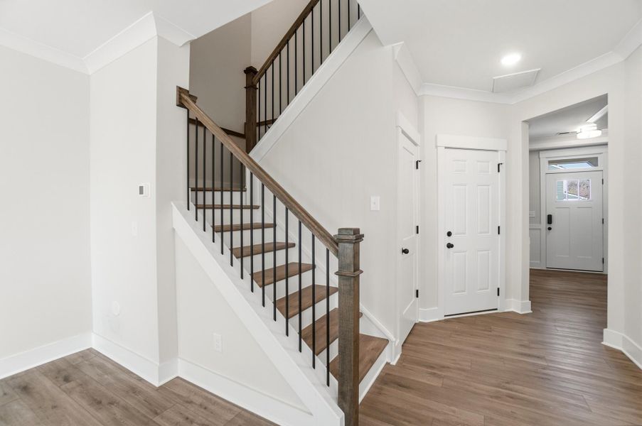 Spacious, unfurnished interior of a new home in Blythe Mill Townhomes, Waxhaw (Image 17). Spacious, unfurnished interior of a new home in Blythe Mill Townhomes, Waxhaw (Image 17).