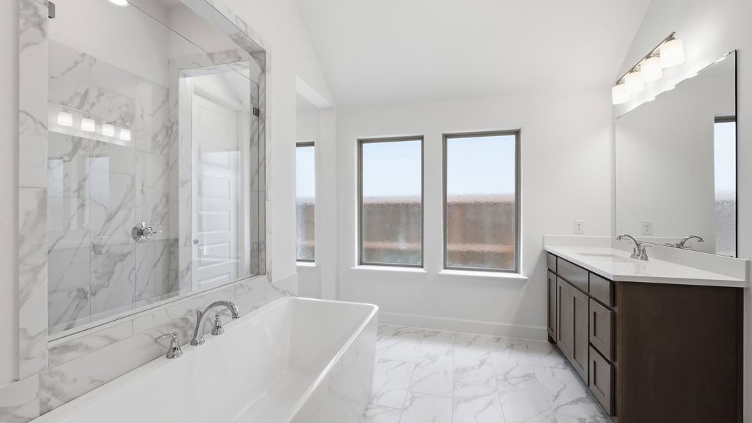 Furnished interior view inside a new home in Trinity Falls, McKinney (Image 12).