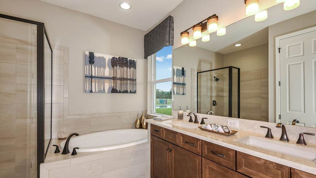Representative furnished interior of a home built from the Bonaire by Taylor Morrison in Veranda Oaks, Port St. Lucie (Image 45).