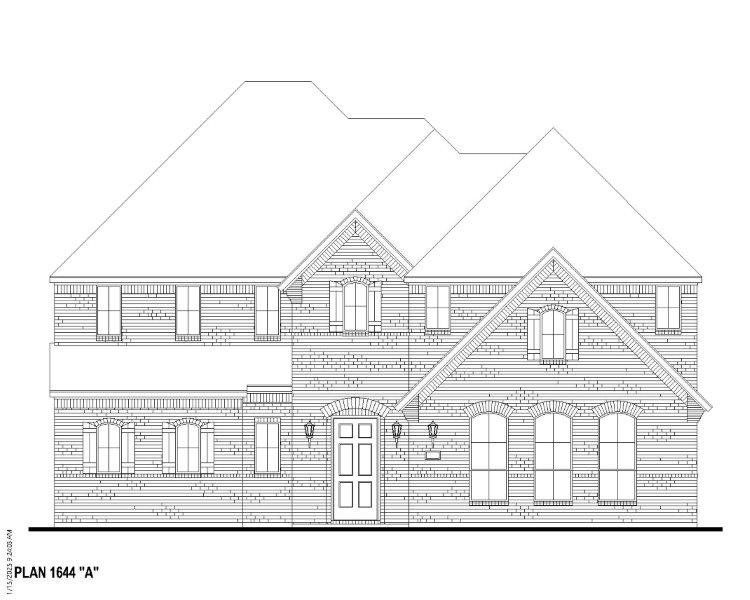 Plan 1644 Elevation A