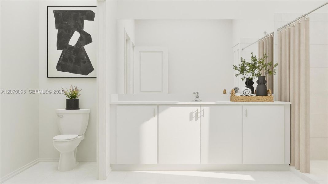 Furnished interior view inside a new home in Coral Breeze, Miami (Image 7).