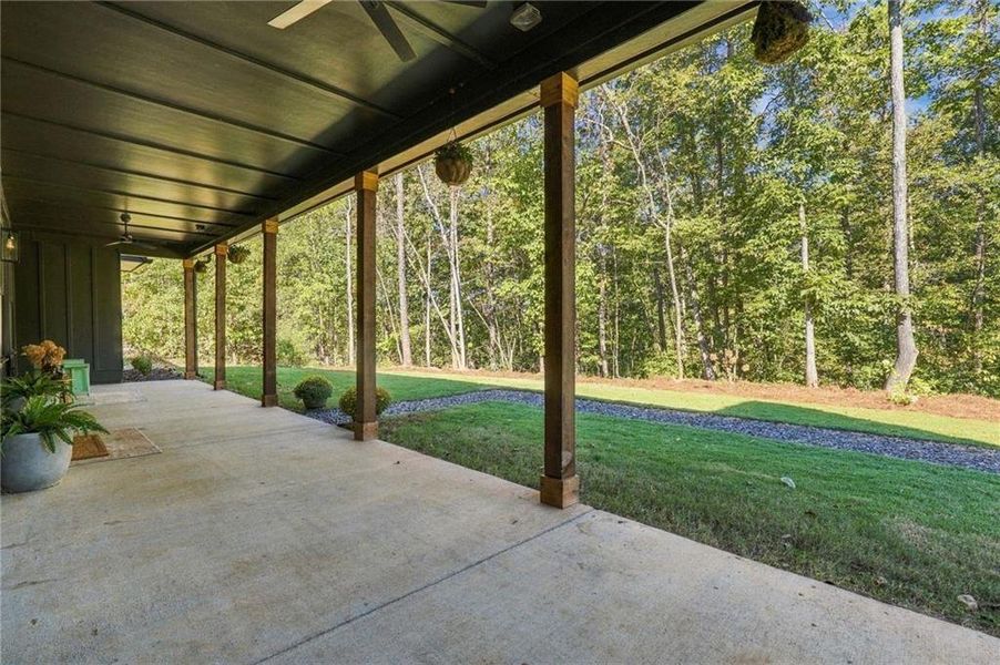 Exterior details and patio area of a home in , Cartersville (Image 26).