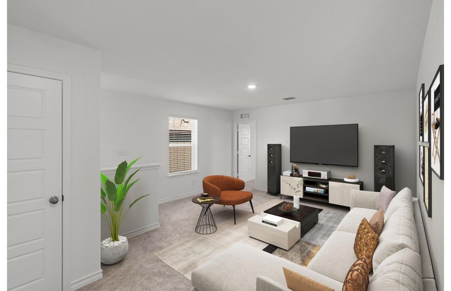 Representative furnished interior of a home built from the Monroe by Centex in Davis Ranch, San Antonio (Image 7).