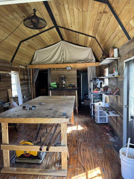 Workshop with Loft Storage