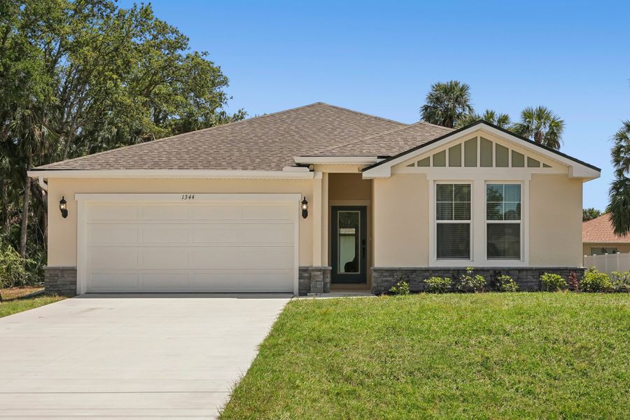 Representative exterior photo of a completed home built from the Landmark II Series - Bonnet II by Brightland Homes in Spring Hill, Spring Hill, FL (Image 23).