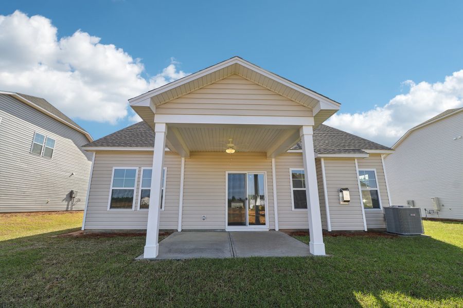Representative exterior photo of a completed home built from the Buck Island II by Great Southern Homes in Providence Station at Trolley Run, Aiken, SC (Image 38).