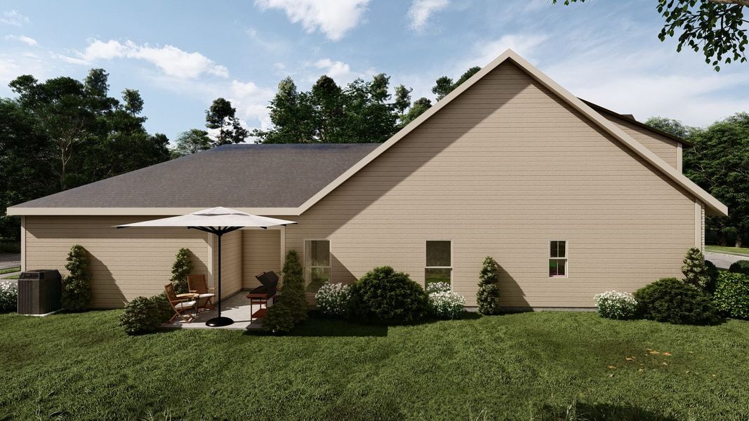 Representative exterior photo of a completed home built from the The Claiborne by Greentech Homes LLC in Nature's Cove, Ooltewah, TN (Image 23).