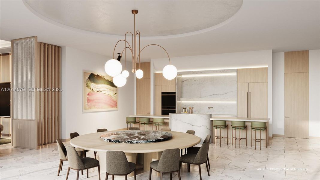 Furnished interior view inside a new home in , Pompano Beach (Image 37).
