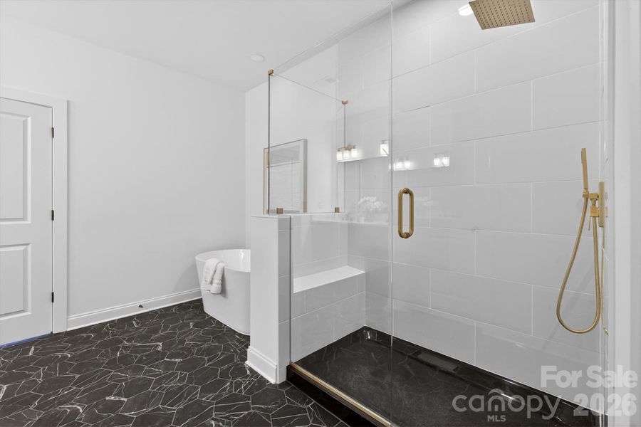 Furnished interior view inside a new home in , Charlotte (Image 11).