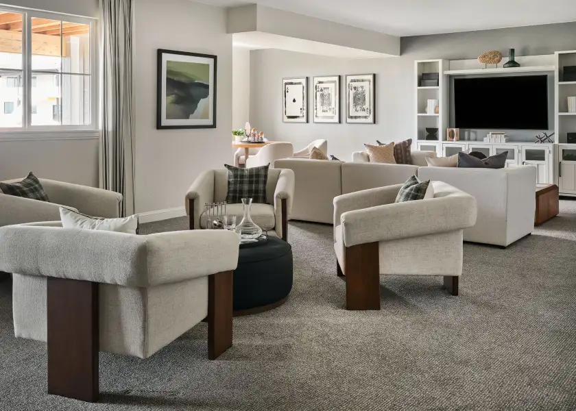 Furnished interior view inside a new home in Macanta, Castle Rock (Image 23).