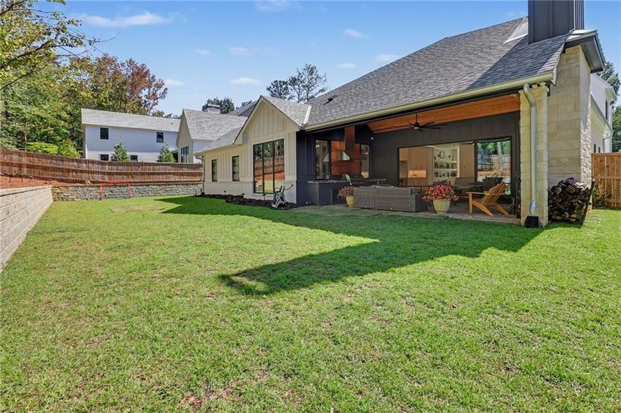 Exterior details and patio area of a home in , Alpharetta (Image 29).