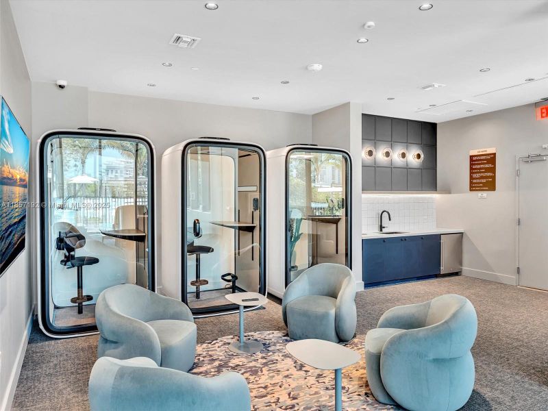 Furnished interior view inside a new home in , Miami Beach (Image 13).