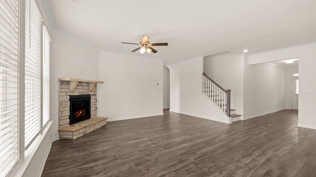 Representative unfurnished interior of a home built from the Summit by D.R. Horton in Westland, Bogart (Image 21).