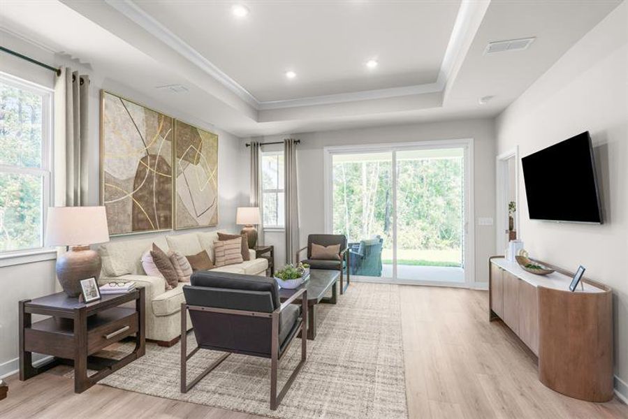 Representative furnished interior of a home built from the Silverleaf by Ryan Homes in East Lake, Leland (Image 20). Representative furnished interior of a home built from the Silverleaf by Ryan Homes in East Lake, Leland (Image 20).