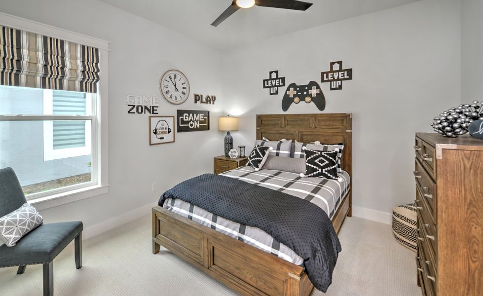 Representative furnished interior of a home built from the Davenport - Elite Series by ICI Homes in Reflections at Seabrook, Nocatee (Image 9).