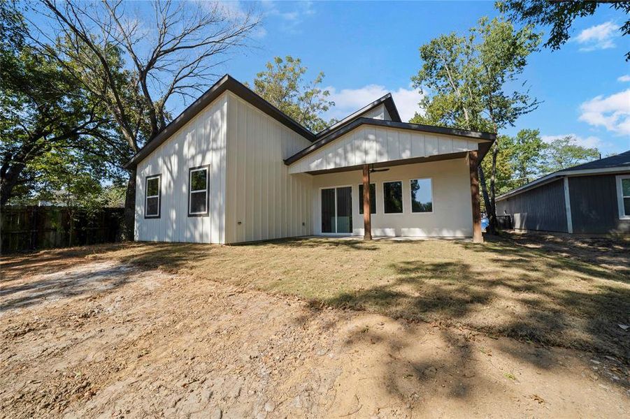 Exterior details and patio area of a home in , Dallas (Image 3). Exterior details and patio area of a home in , Dallas (Image 3).
