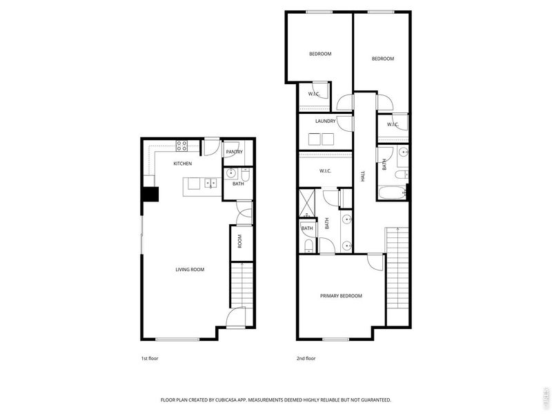2D floor plan layout of this home in Northridge Trails Townhomes, Greeley, CO (Image 3).