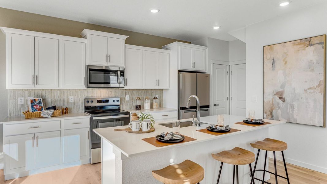 Furnished interior view inside a new home in Prairie Song, Windsor (Image 7).