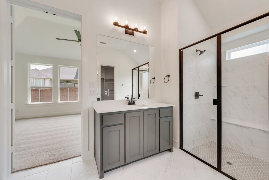 Furnished interior view inside a new home in Estates at Rockhill, Oak Point (Image 10).