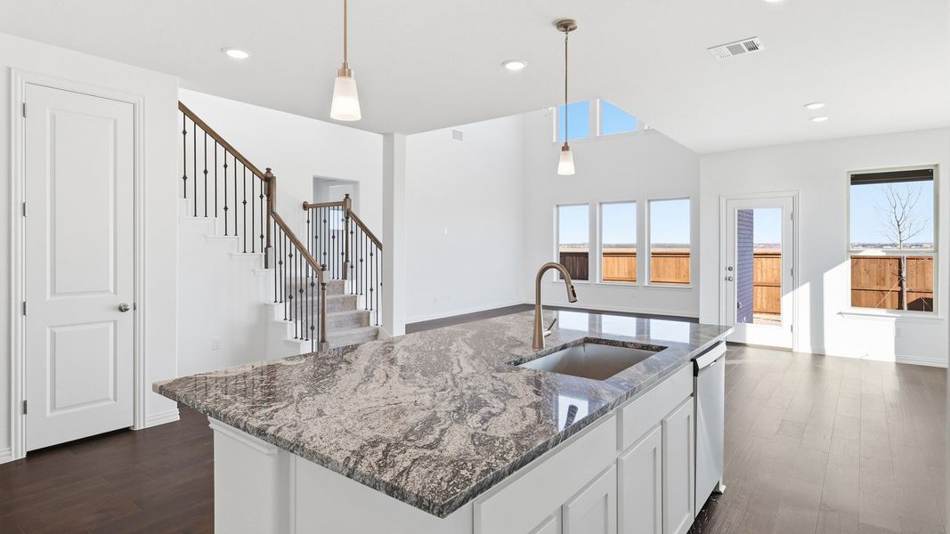 Furnished interior view inside a new home in Green Meadows Premier, Celina (Image 14). Furnished interior view inside a new home in Green Meadows Premier, Celina (Image 14).